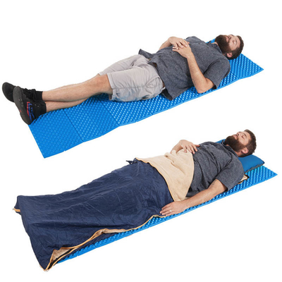 Material impermeável resistente a lágrimas e à humidade, almofada de dormir ultraleve, adequada para caminhadas, montanhismo e acampamento