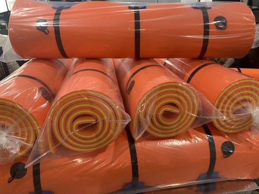 Grande tamanho 3 camadas resistente a lacrimejamento XPE espuma nadar pad flotante ilha pad para piscina de água flutuante para praia lago oceano