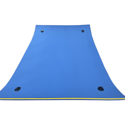 Tapete de água flutuante para adultos Praia Lago piscina oceânica tamanho grande 3 camadas XPE resistente à espuma