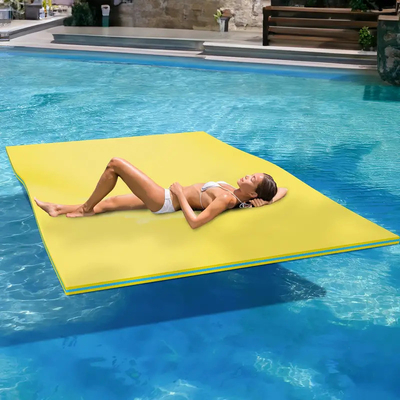 Fábrica direta Pad flutuante de água 3 camadas espessa XPE espuma float colchão piscina lago