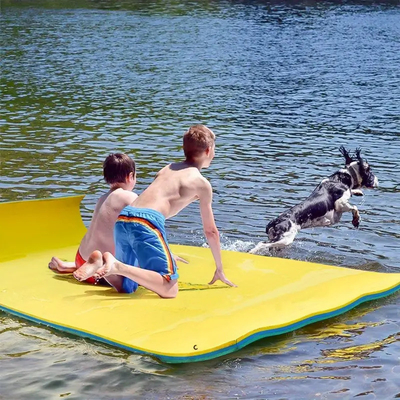 Fábrica direta Pad flutuante de água 3 camadas espessa XPE espuma float colchão piscina lago