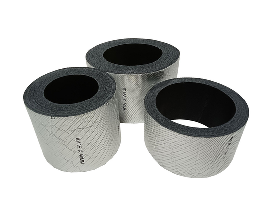 Rolos de isolamento de condutos de climatização de polietileno de espuma XLPE ligada cruzada com folha de alumínio e cola adesiva
