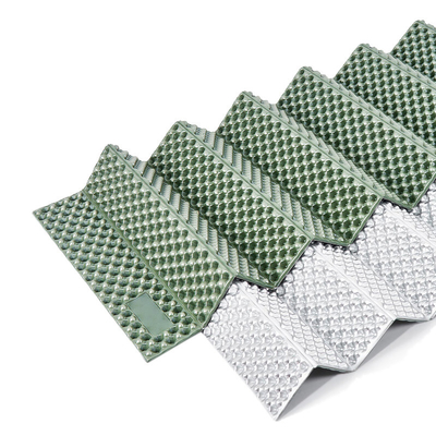 Acessório de cama de espuma portátil, esterco de acordeão de comprimento integral para acampamento e caminhadas, almofada leve e compacta
