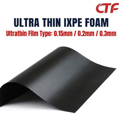 Rolo Fino de Espuma IXPE 0,15mm 0,2mm 0,3mm Folha de Isolamento Impermeável com Goma para Uso em Fitas e Indústria Eletrônica