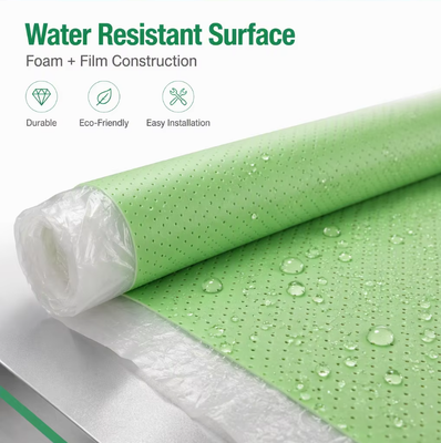 Base de piso de espuma IXPE absorvente de som e resistente à umidade para pisos de vinil PVC SPC Ideal para reformas de apartamentos, hotéis e hospitais